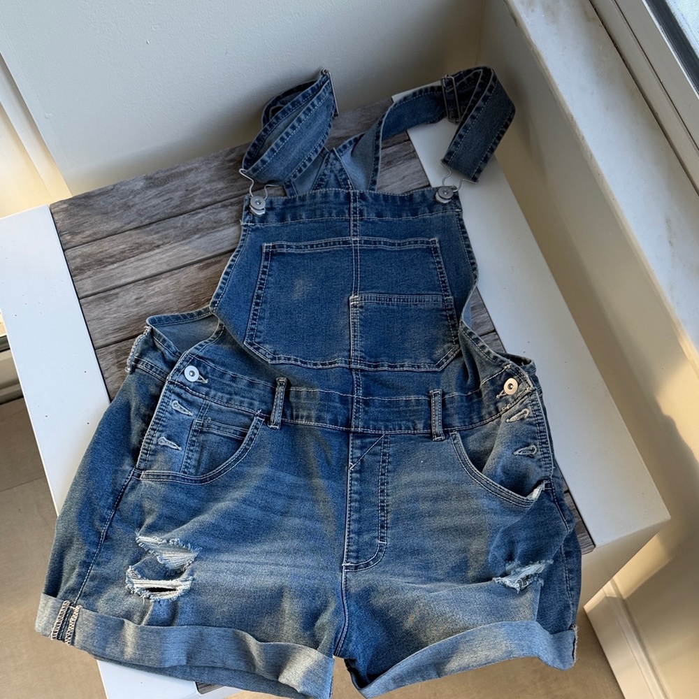 NWOT Classic Blue Denim Overalls